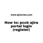 pccb ajira portal login (register)