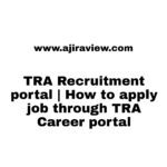 TRA Recruitment Portal Login