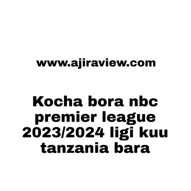 Kocha bora nbc premier league 2023/2024 ligi kuu tanzania bara