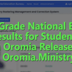 Oromia Grade 8 Ministry Exam Result