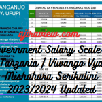 Government Salary Scale In Tanzania | Viwango Vya Mishahara Serikalini 2023/2024 Updated