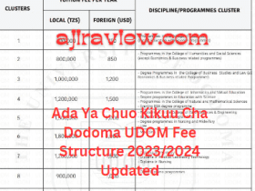 Ada Ya Chuo Kikuu Cha Dodoma UDOM Fee Structure 2023/2024 Updated