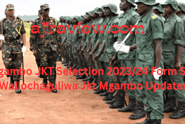 Mgambo JKT Selection 2023/24 Form Six | Waliochaguliwa Jkt Mgambo Updated
