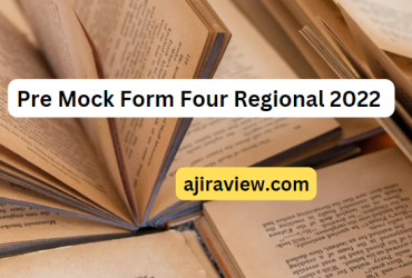 Pre Mock Form Four Regional 2022